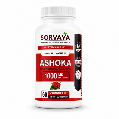 Ashoka Capsules for Hormonal Balance + Clear Skin Support